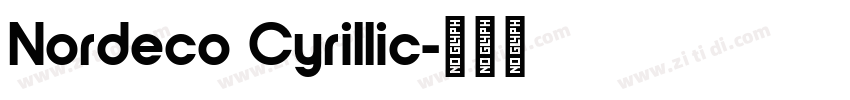 Nordeco Cyrillic字体转换